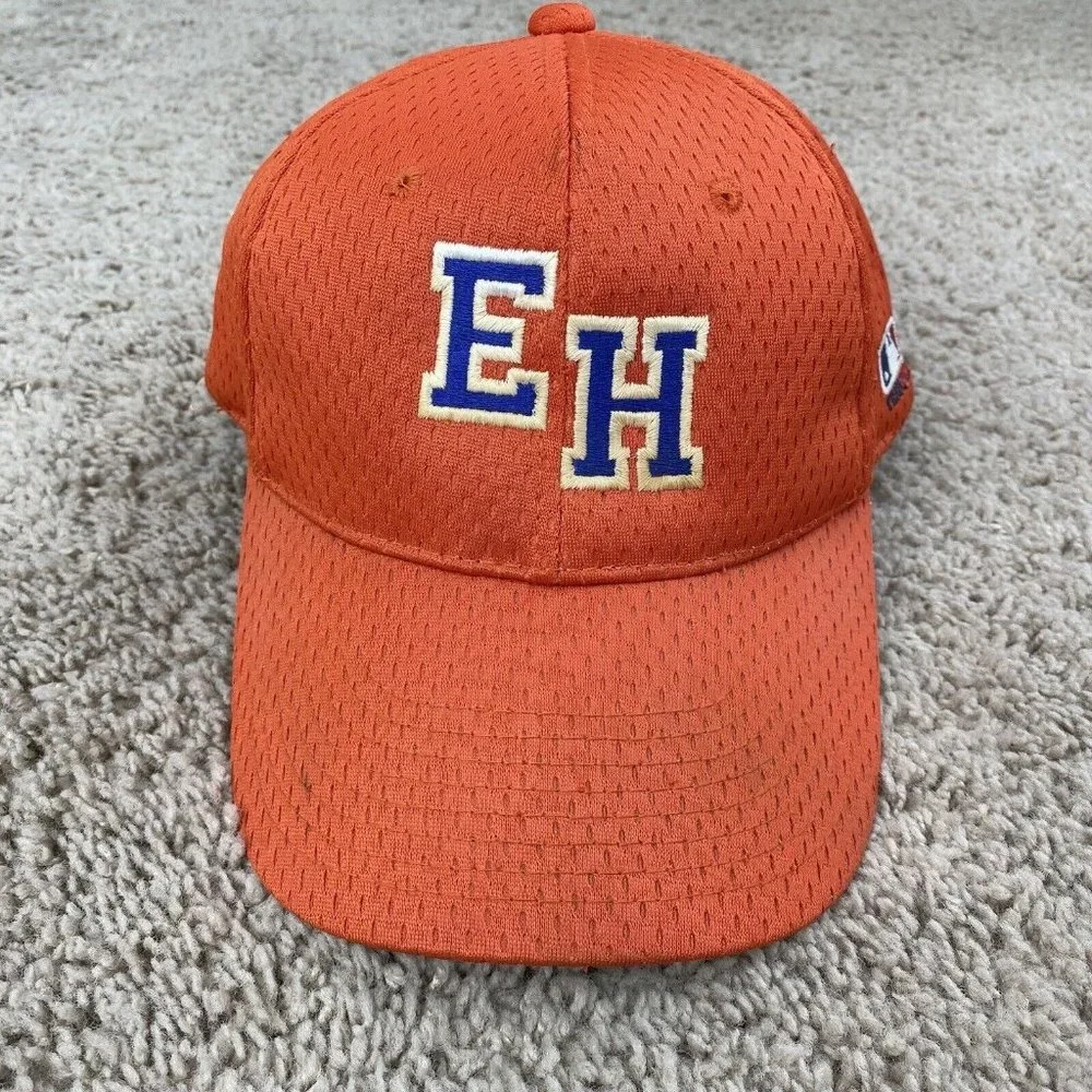Team MLB Outdoor Cap EH Hat Orange Purple Letters Adjustable‎ Baseball Hat.